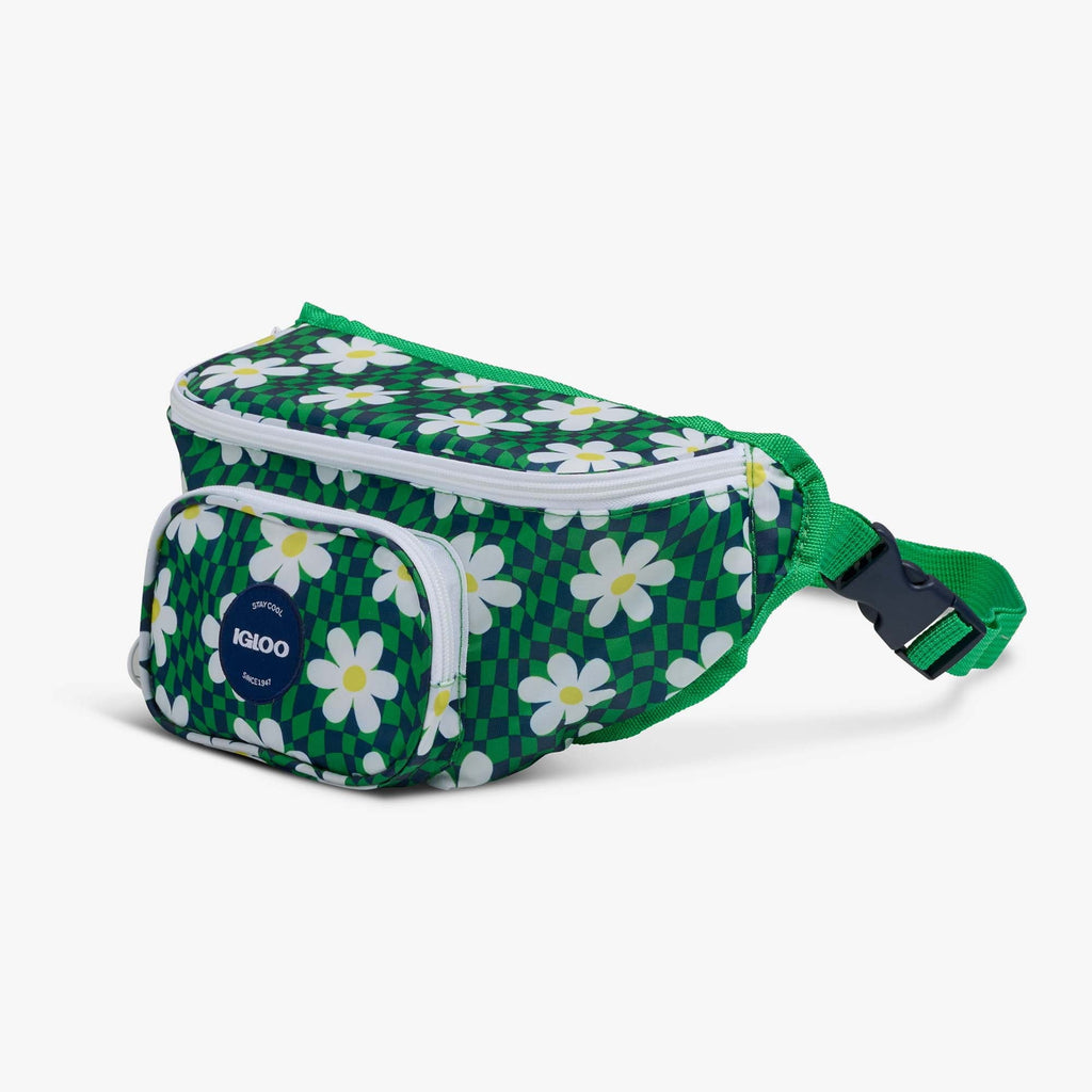 3 Can Capacity Retro Fanny Pack Cooler Bag, Lilac Purple