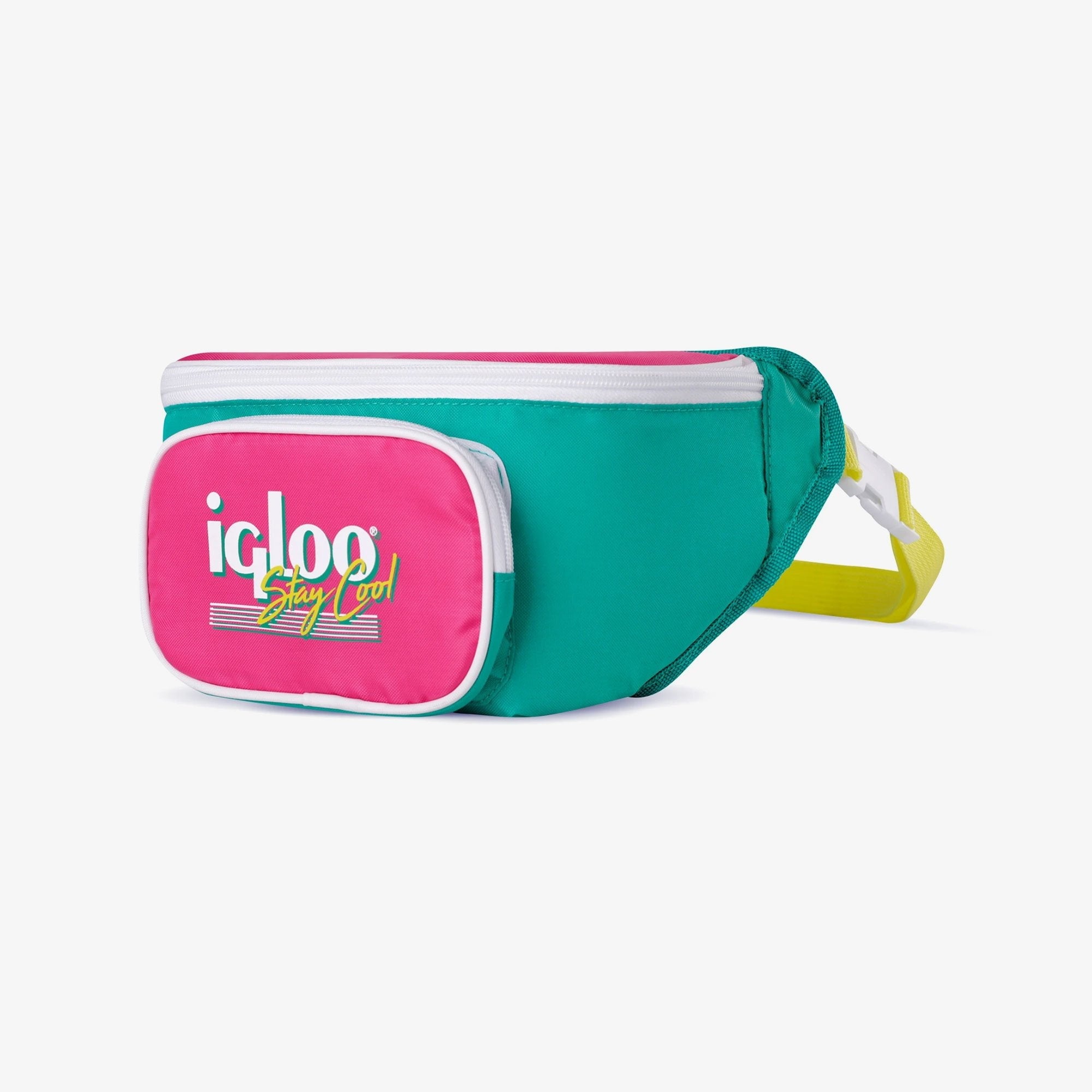 3 Can Capacity Retro Fanny Pack Cooler Bag, Lilac Purple