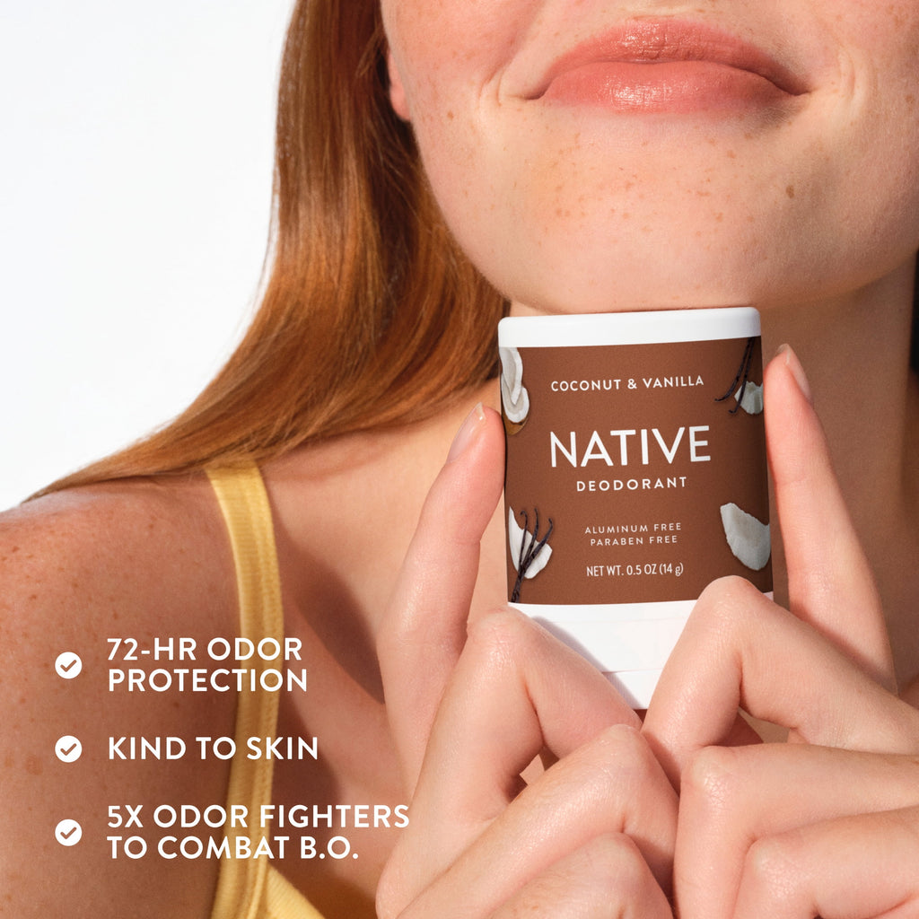 Deodorant Mini, Coconut &amp; Vanilla, 0.5oz