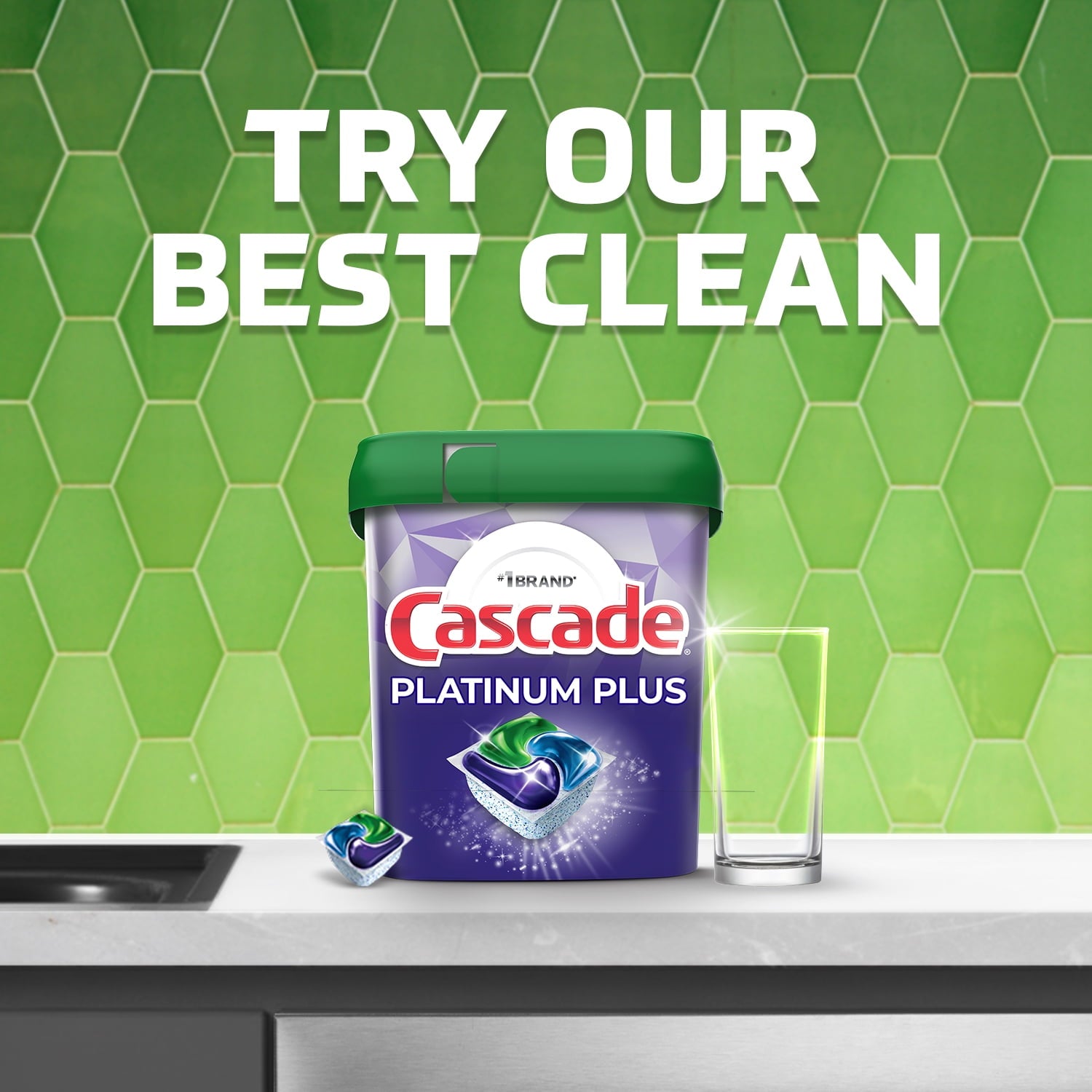 (2 pack) Cascade Complete Dishwasher Pods, Action Pacs Dishwasher Detergent, Dishwasher Tabs, Fresh, 78 Count