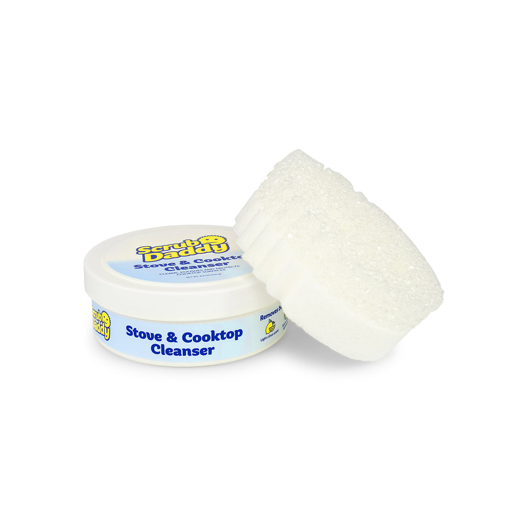 Stovetop &amp; Cooktop Cleanser with Scrub Mommy Non-Scratch Cleaning Sponge