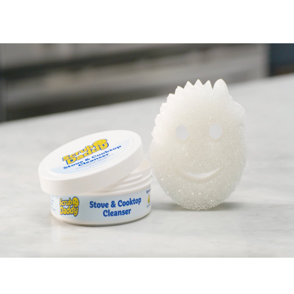 Stovetop &amp; Cooktop Cleanser with Scrub Mommy Non-Scratch Cleaning Sponge