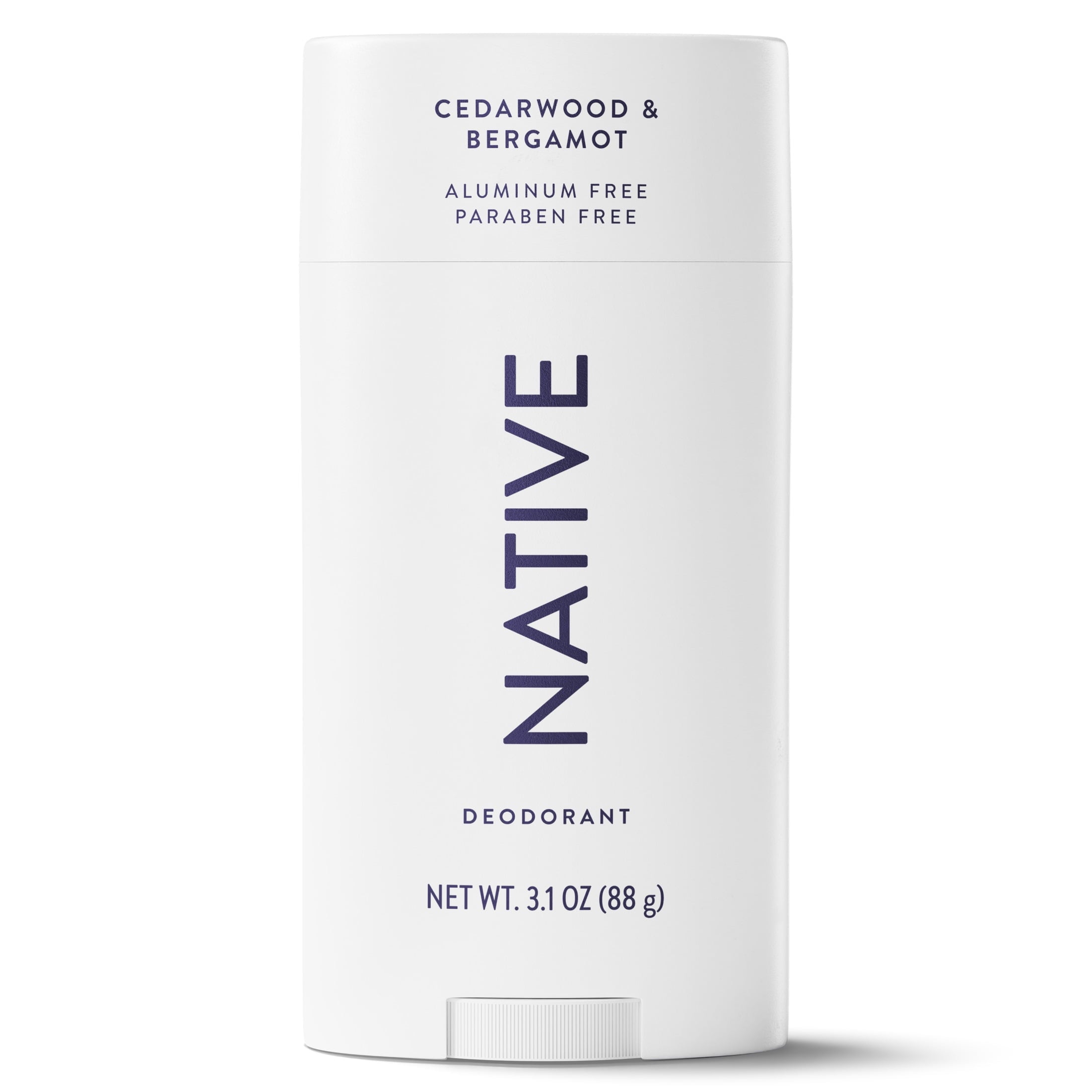 Aluminum Free Deodorant For Men, 72 Hour Solid Deodorant Stick, Cedarwood &amp; Bergamot, 3.1oz