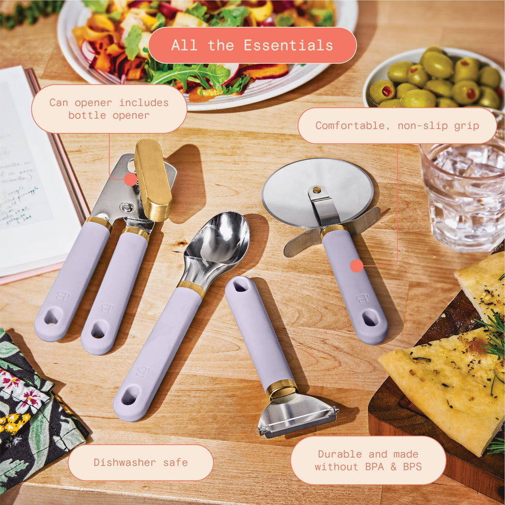 4-Piece Essentials Gadget Set, Porcini Taupe by Drew Barrymore