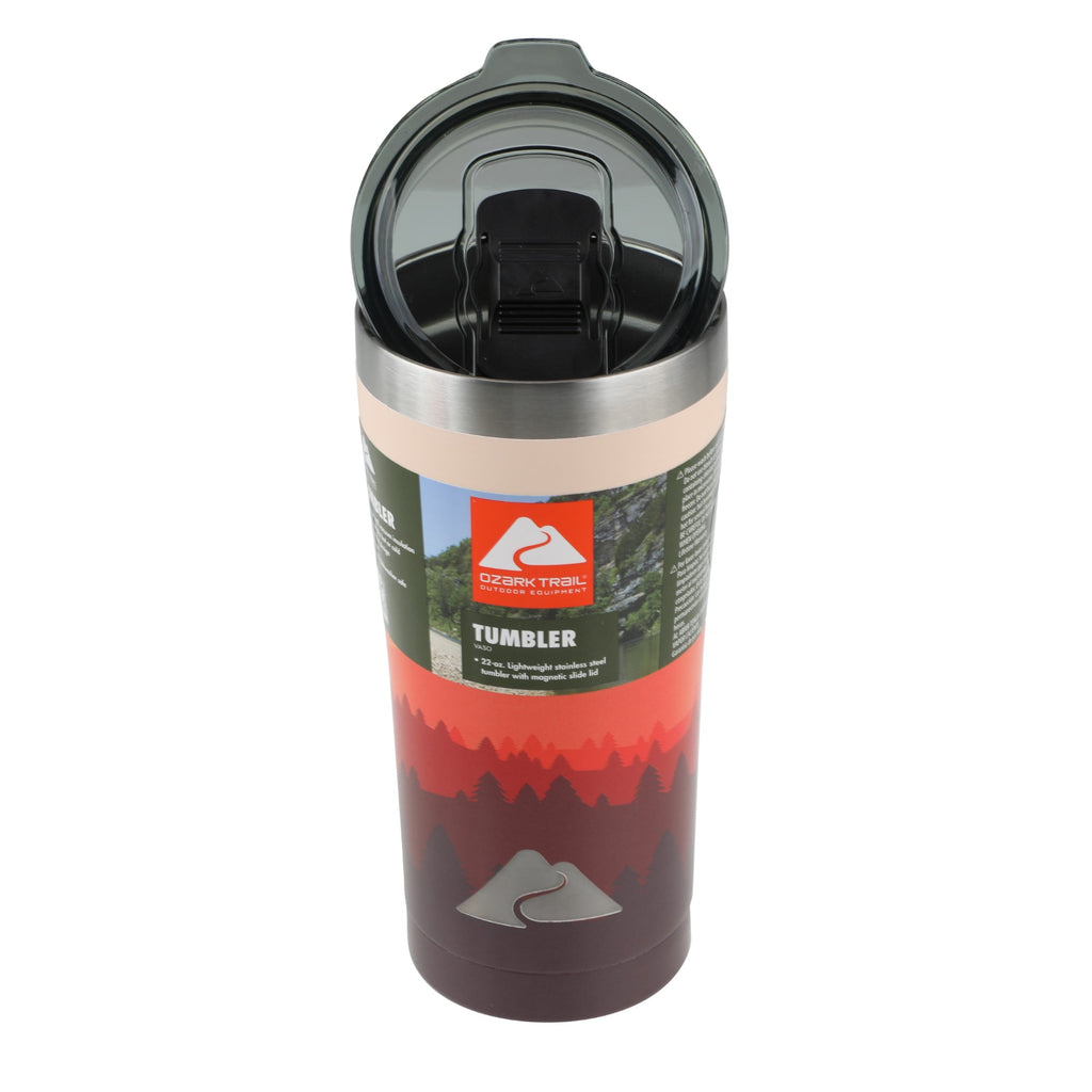 Ozark Trail 22 oz Stainless Steel Insulated Tumbler, Black