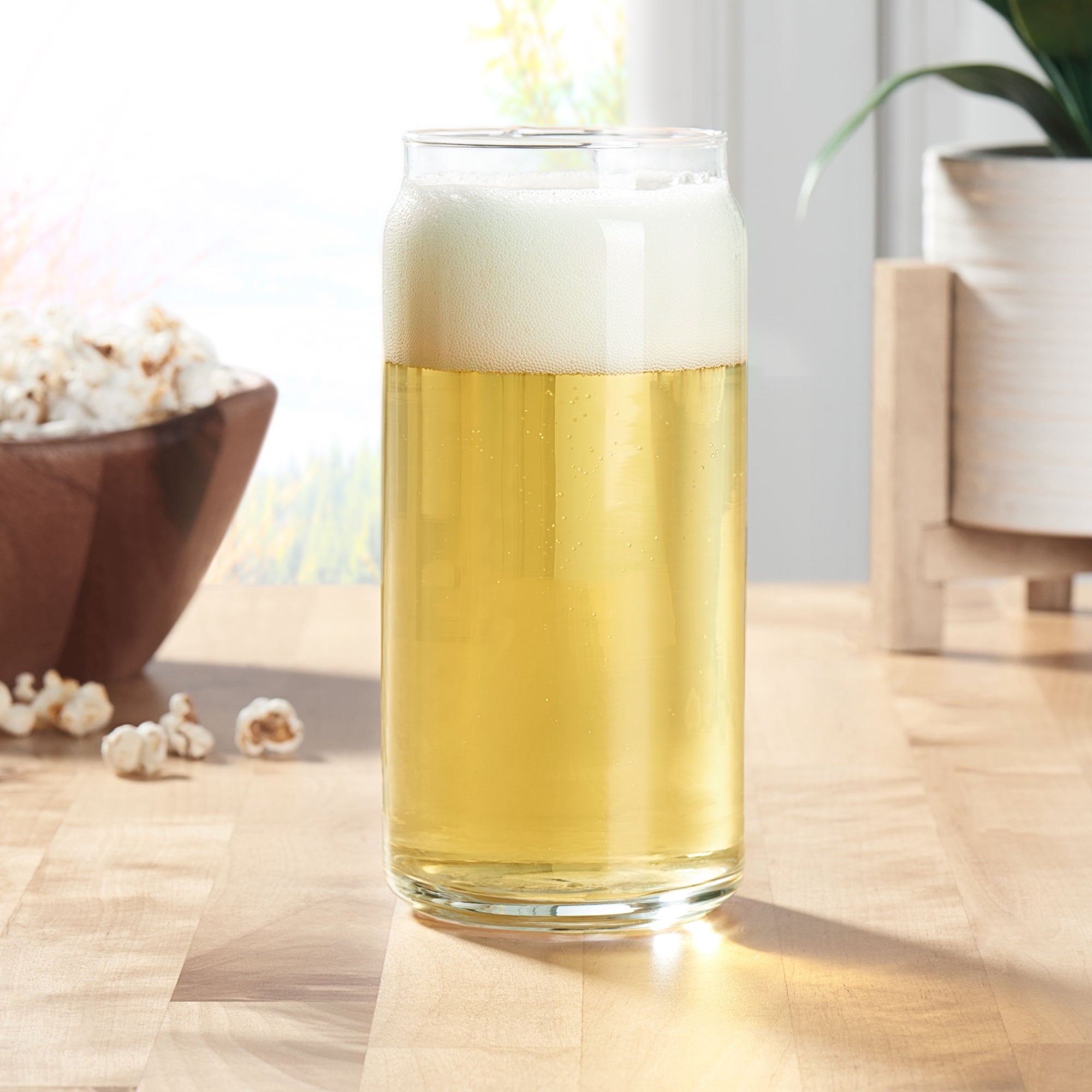 Glass 20oz Clear Drinkware Glass Can Shaped