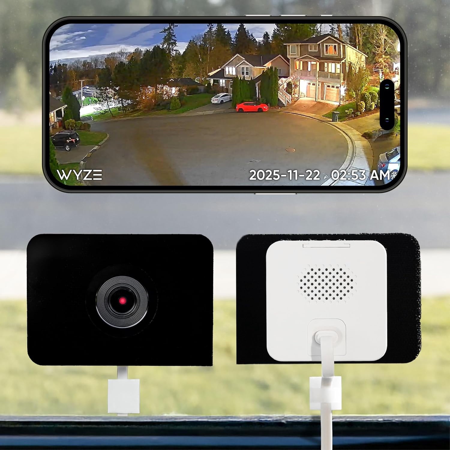 Window Camera, WiFi Indoor HD Home Security Camera, Upgraded Color Night Vision, Anti-Glare, AI-Powered Motion Detection, Easy &amp; Quick Setup, 24/7 Recording, Works with Assistants