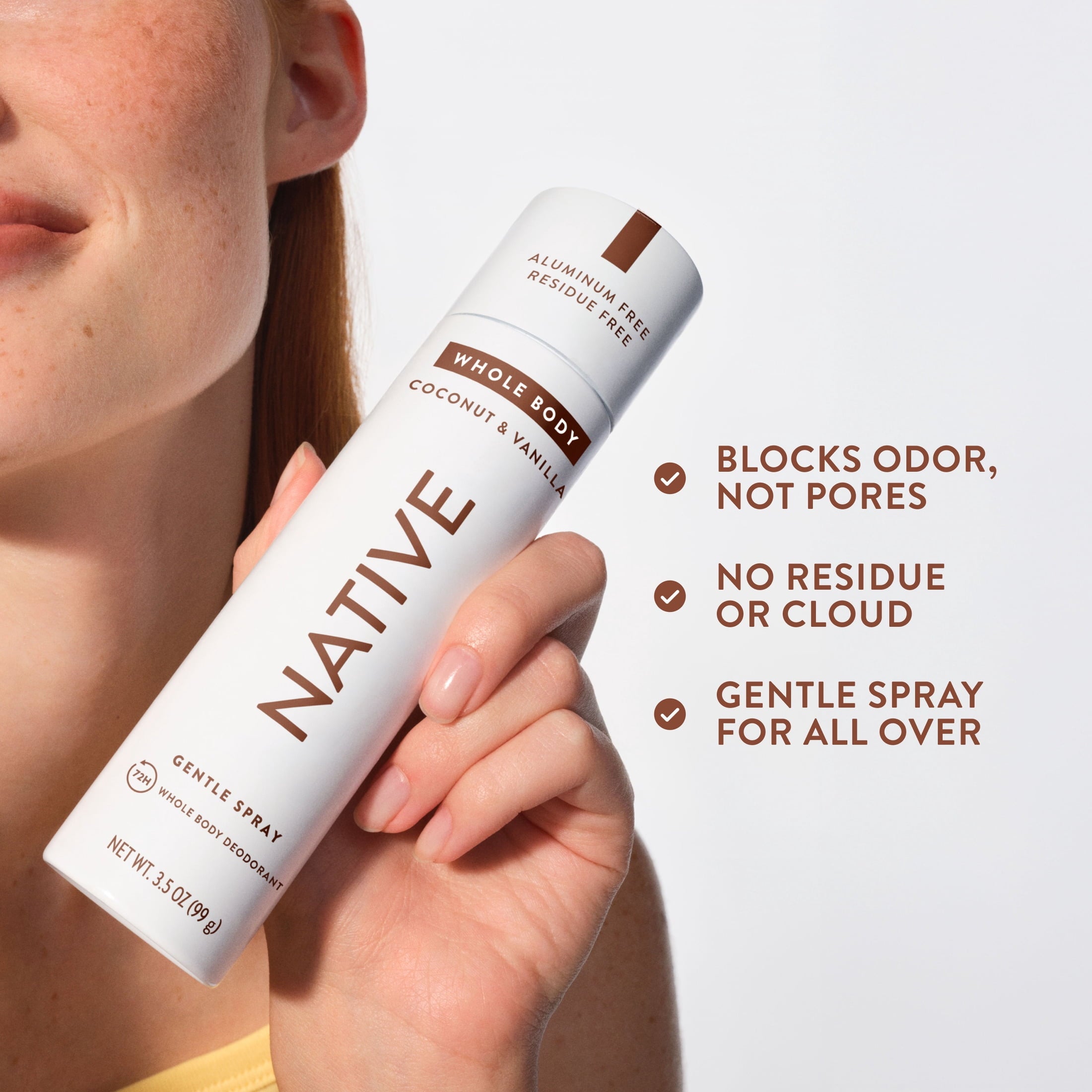 Whole Body Deodorant Spray Coconut &amp; Vanilla, 3.5oz