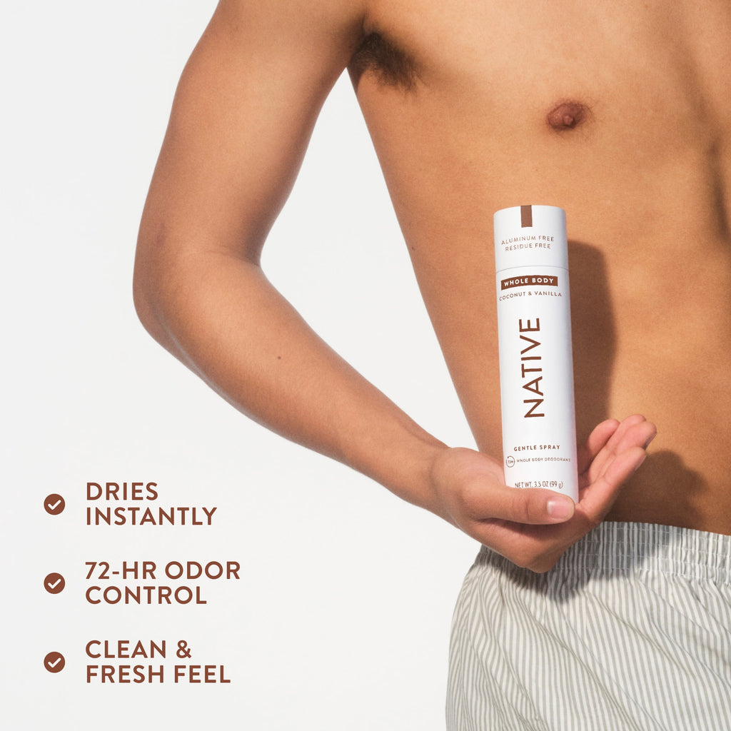 Whole Body Deodorant Spray Coconut &amp; Vanilla, 3.5oz