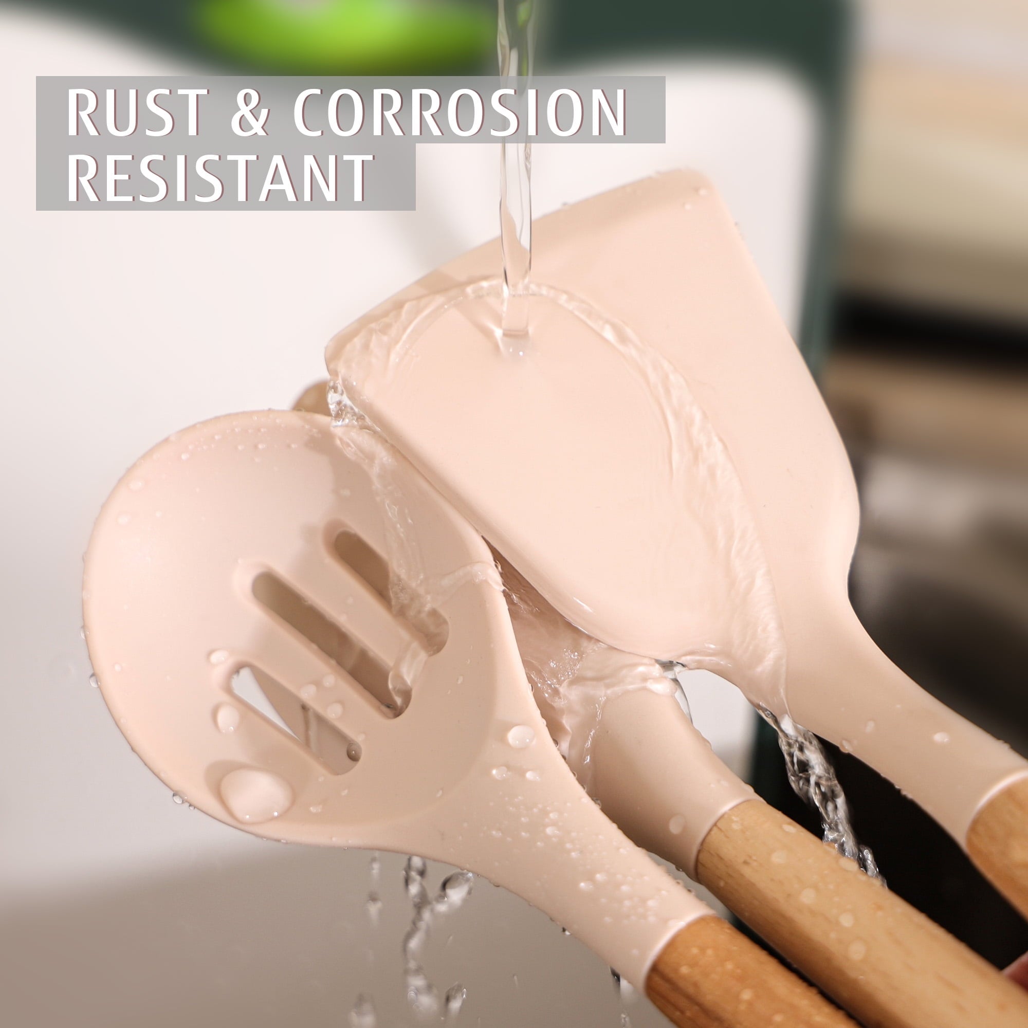 32 PCS Silicone Cooking Utensils Set, 446°F for Nonstick Cookware