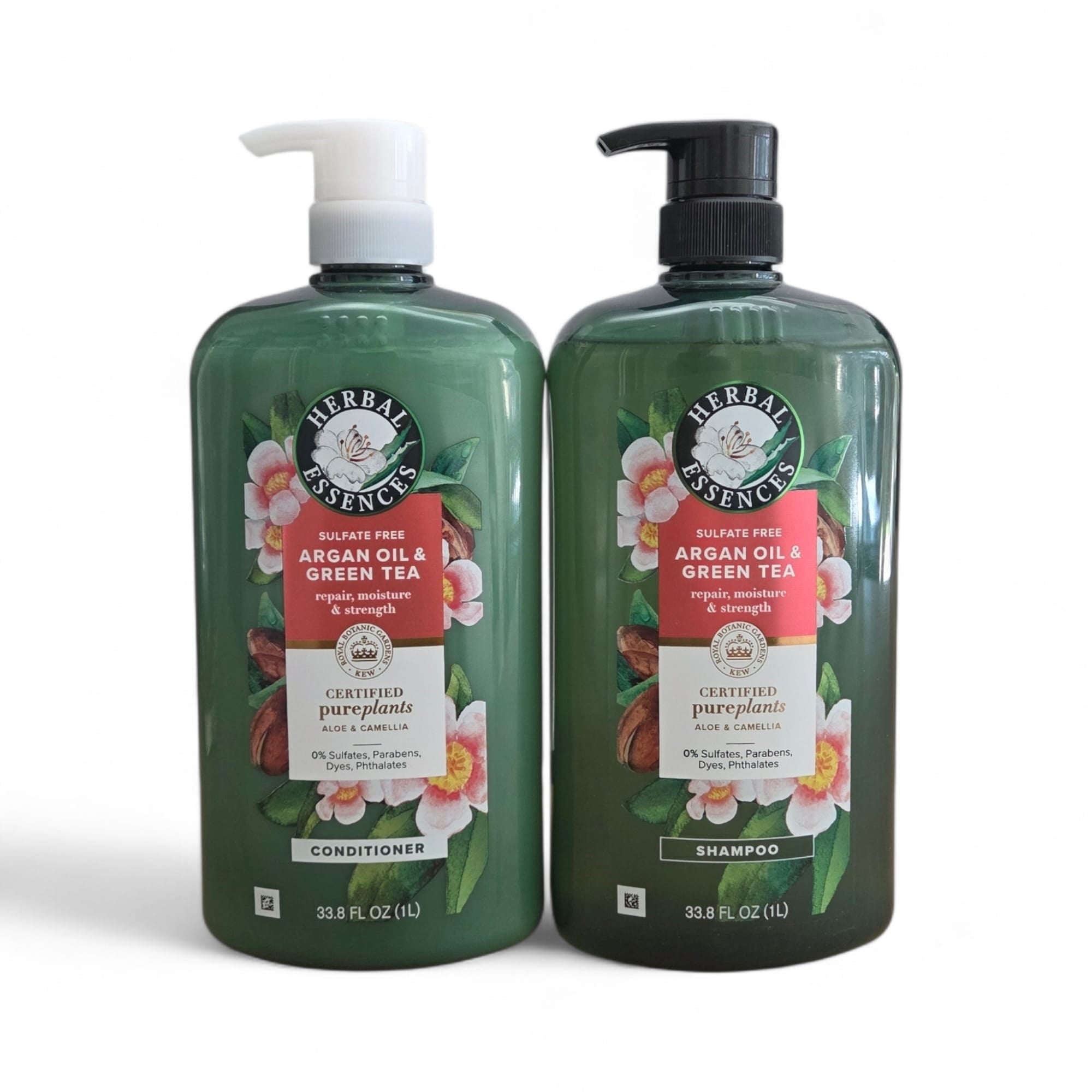 Sulfate Free Argan Oil &amp; Green Tea Shampoo &amp; Conditioner Set, 33.8 fl oz Each