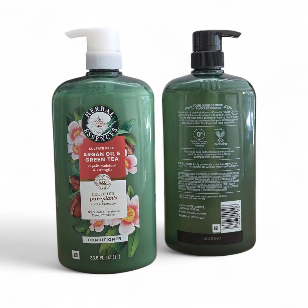 Sulfate Free Argan Oil &amp; Green Tea Shampoo &amp; Conditioner Set, 33.8 fl oz Each