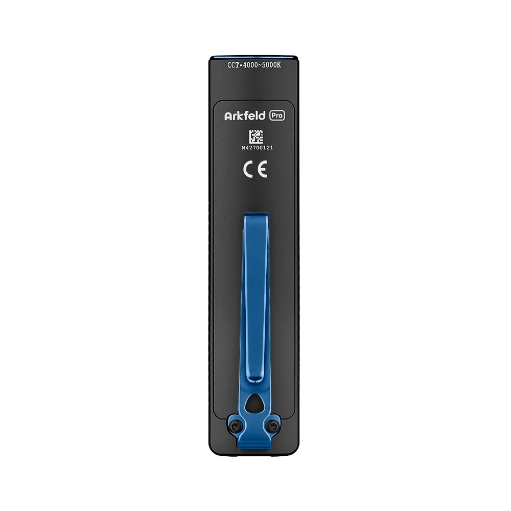 Arkfeld Pro Black NW Flat EDC Flashlight w/LED Light, UV &amp; Laser, 1300 Lumens
