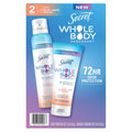 Whole Body Deodorant for Women, Spray + Cream, Peach &amp; Vanilla Blossom
