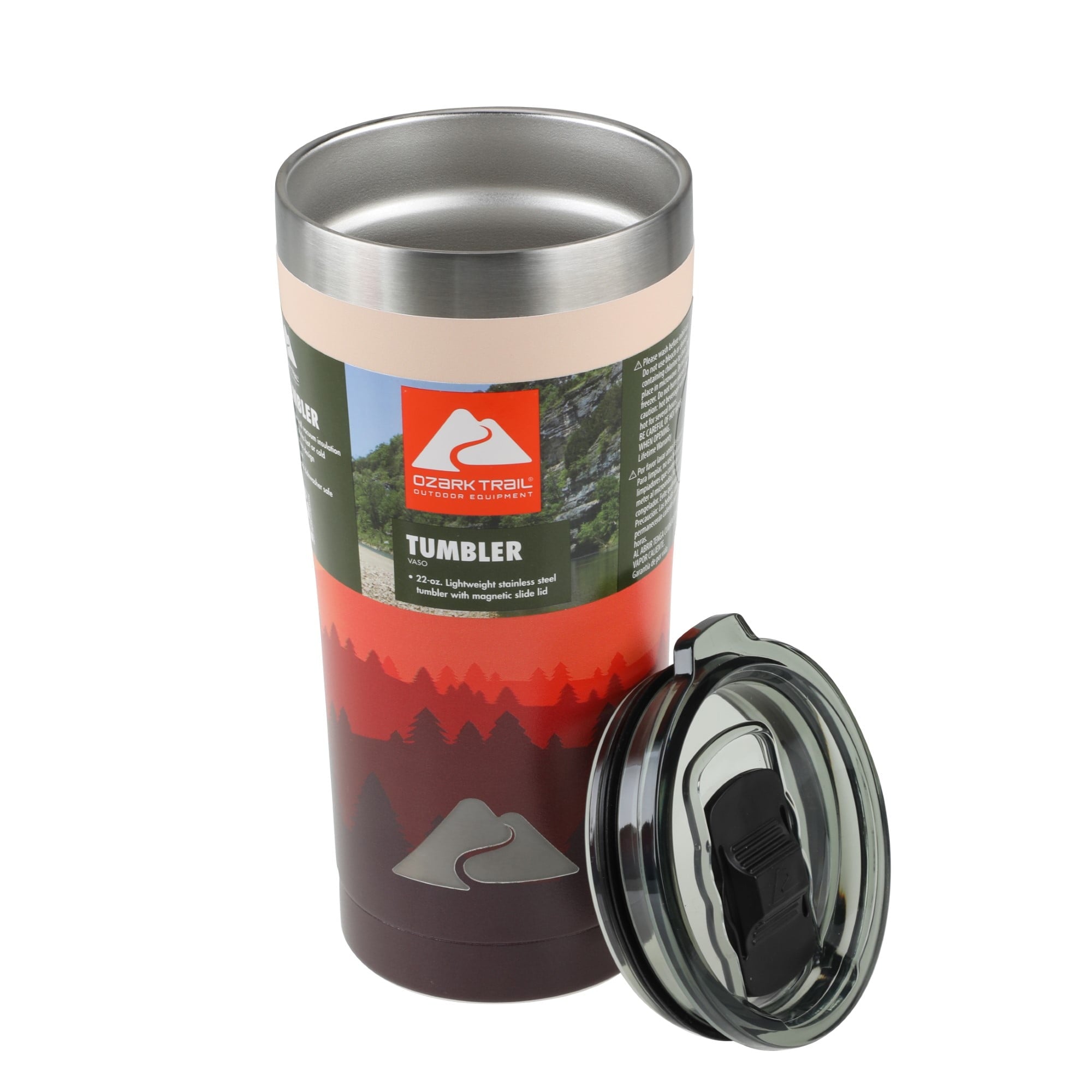 Ozark Trail 22 oz Stainless Steel Insulated Tumbler, Black