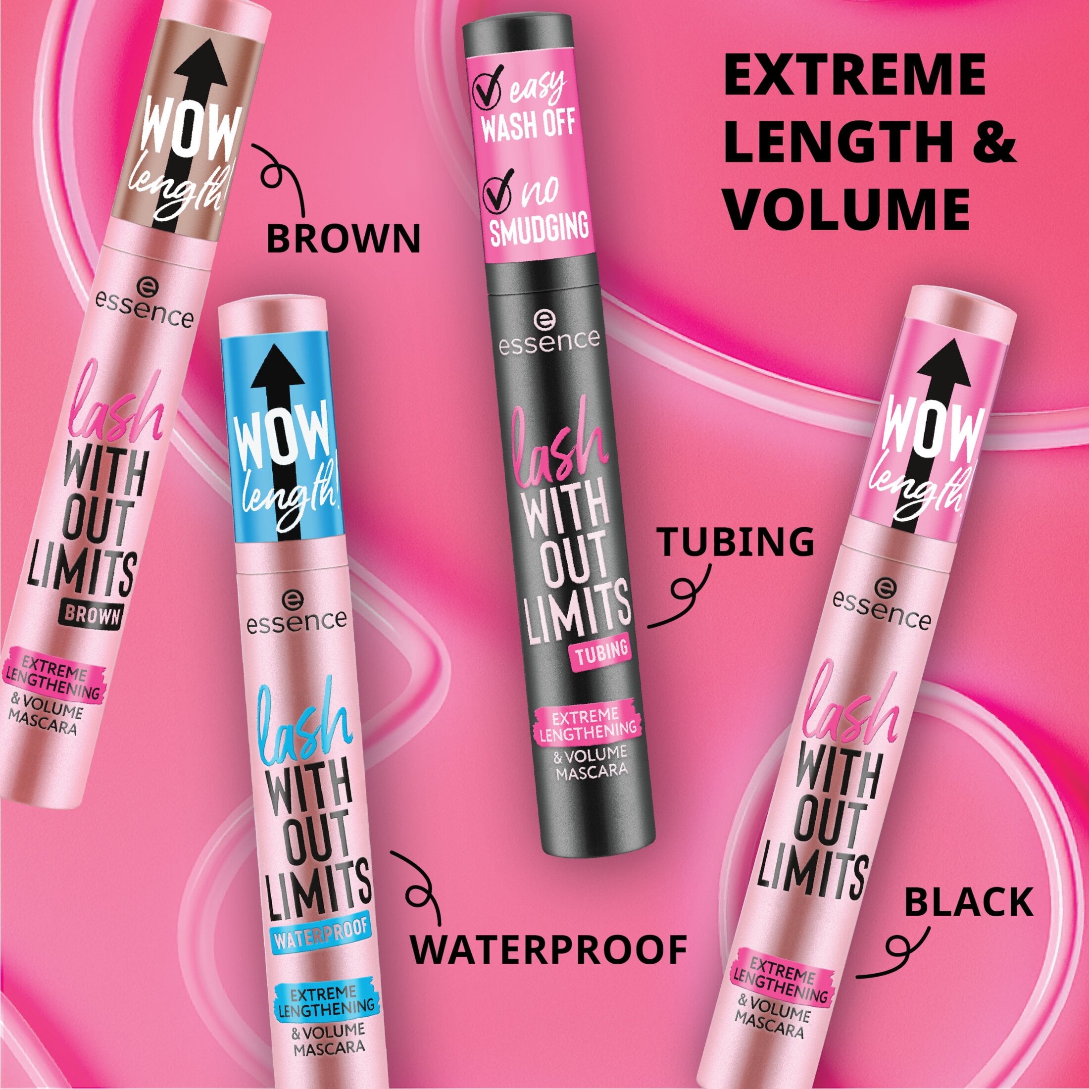 Lash Without Limits Tubing Extreme Lengthening &amp; Volume Mascara, 04 Black Tubing