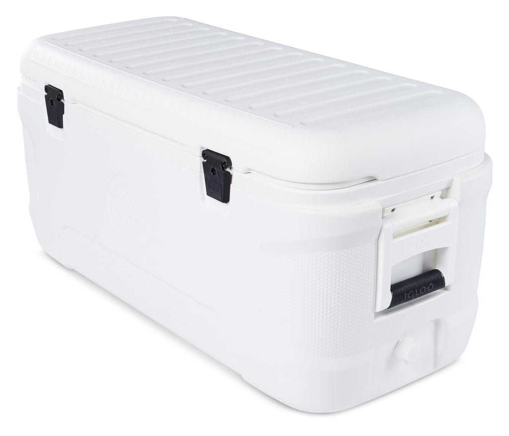 120 qt. 5-Day Marine Ice Chest Cooler, White