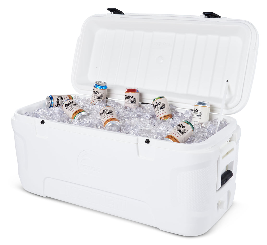 120 qt. 5-Day Marine Ice Chest Cooler, White