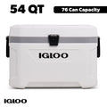 54 QT Marine Ultra Ice Chest Cooler, White
