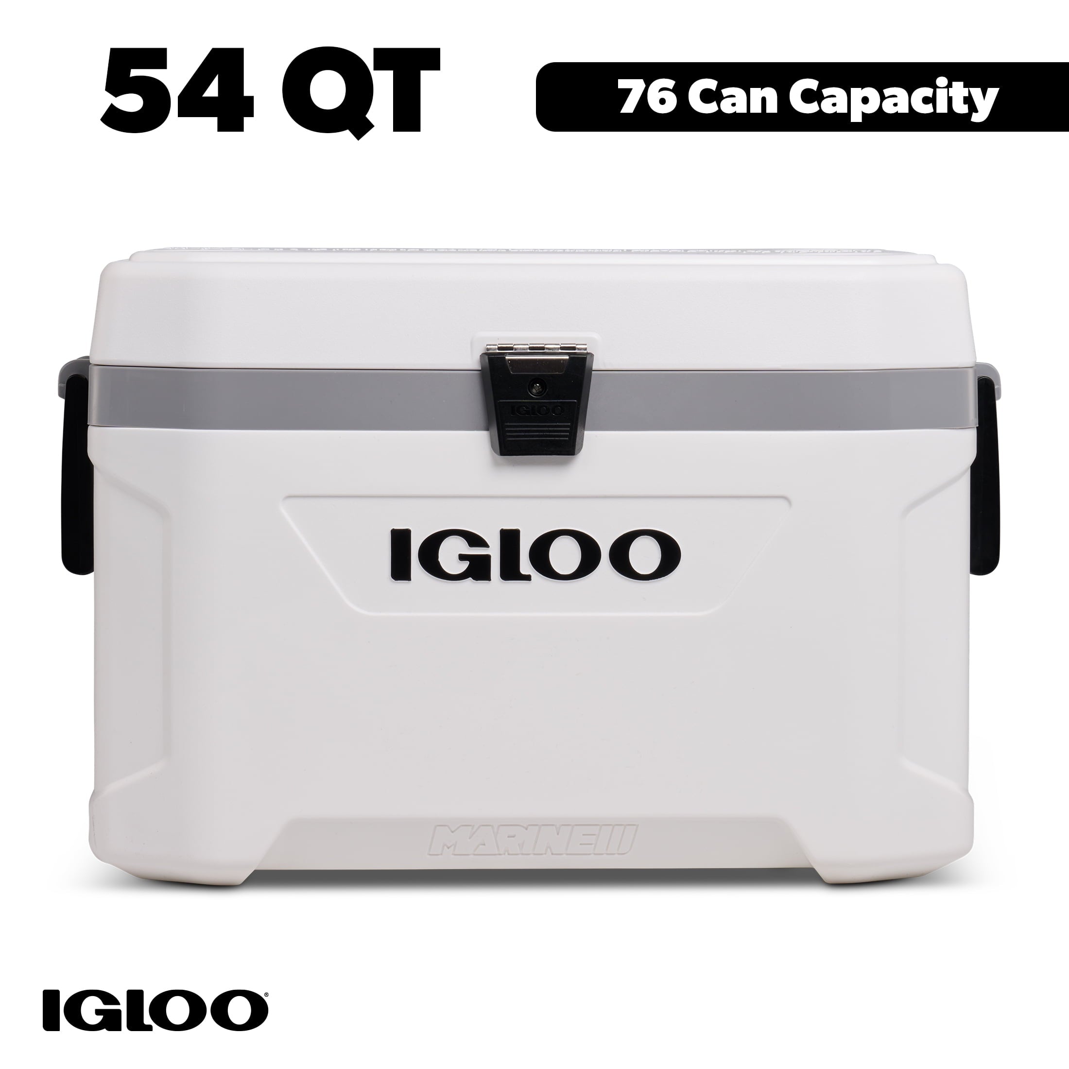 54 QT Marine Ultra Ice Chest Cooler, White