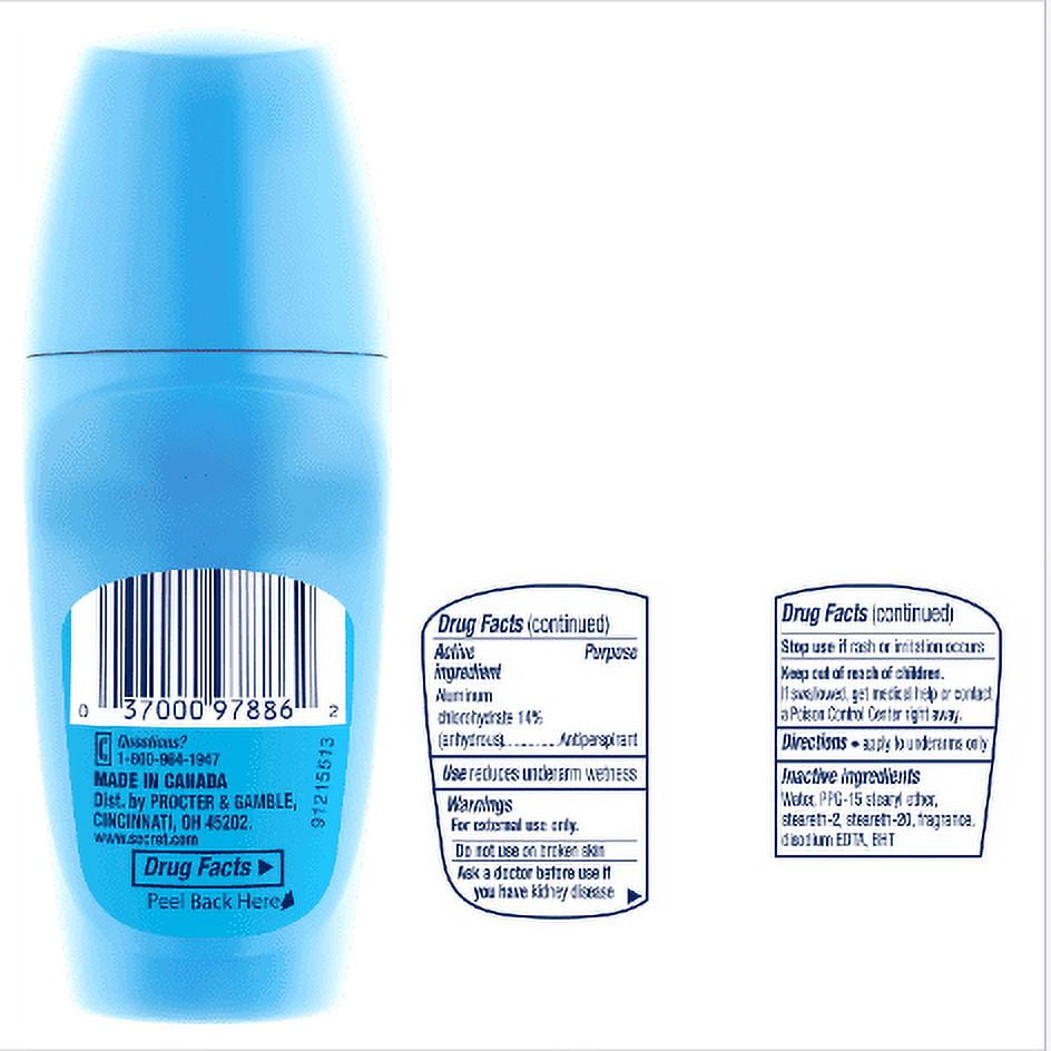 Roll-on Antiperspirant Deodorant for Women, Powder Fresh, 1.8 fl oz