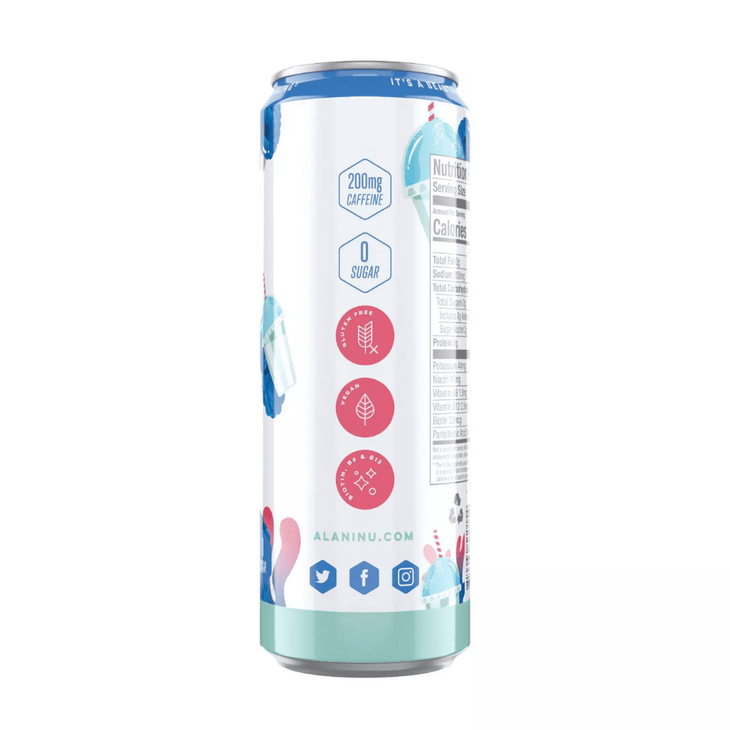 Energy Drink - Blue Slush - 12oz Cans (Single Cans)-Pack Of 3
