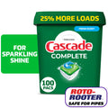 Complete Dishwasher Pods, Action Pacs Dishwasher Detergent Tabs, Fresh, 100 Count