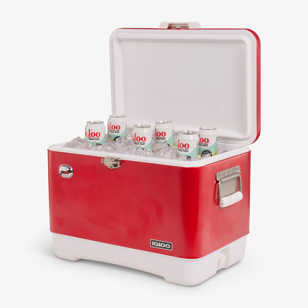 IGLOO Legacy 54 Qt Cooler, Red Star
