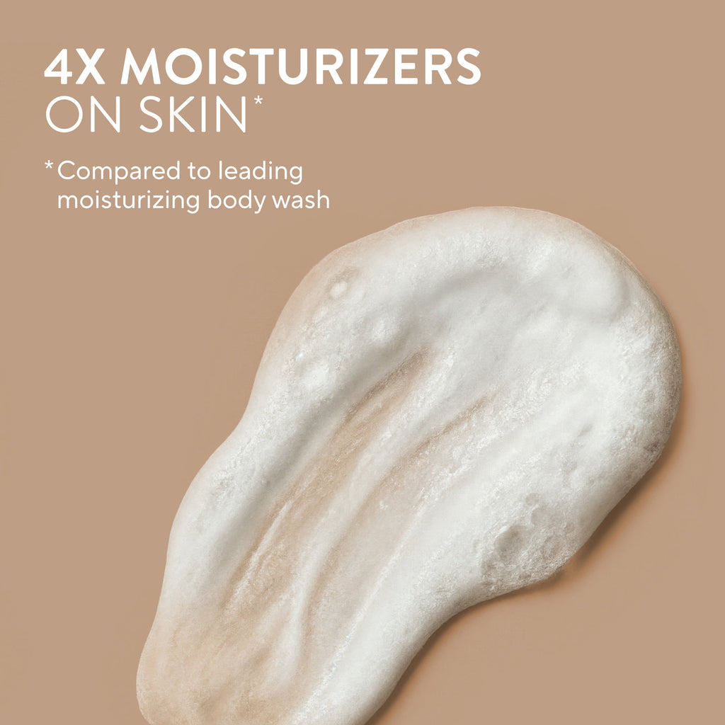 Moisturizing Body Wash, Cocoa Butter &amp; Vanilla, Sulfate Free, 24hr Moisturization with Shea Butter, for Women &amp; Men for Dry Skin, 22 fl oz
