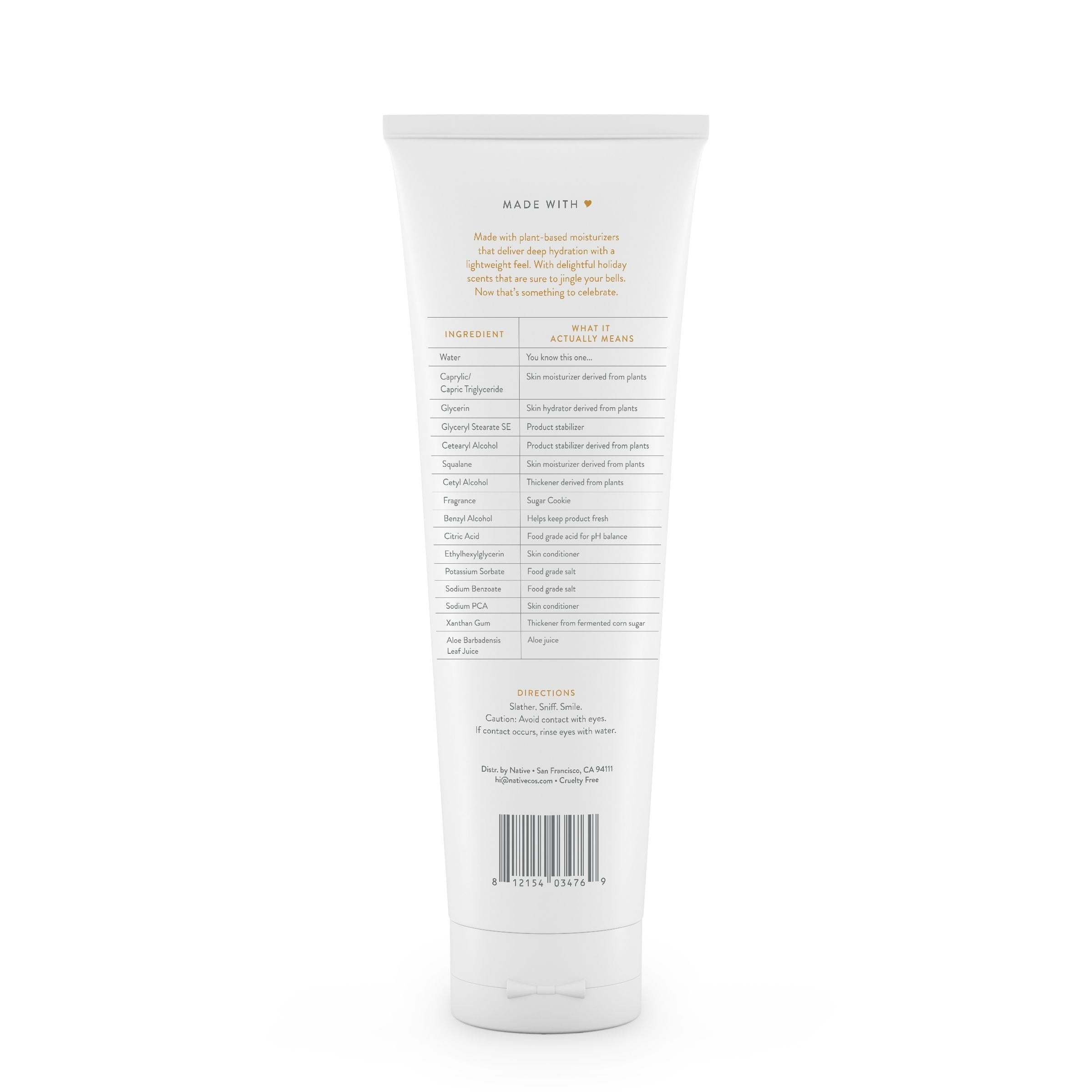 Limited Edition Hand &amp; Body Lotion, Sugar Cookie, Silicone Free, Paraben Free, 12 fl oz