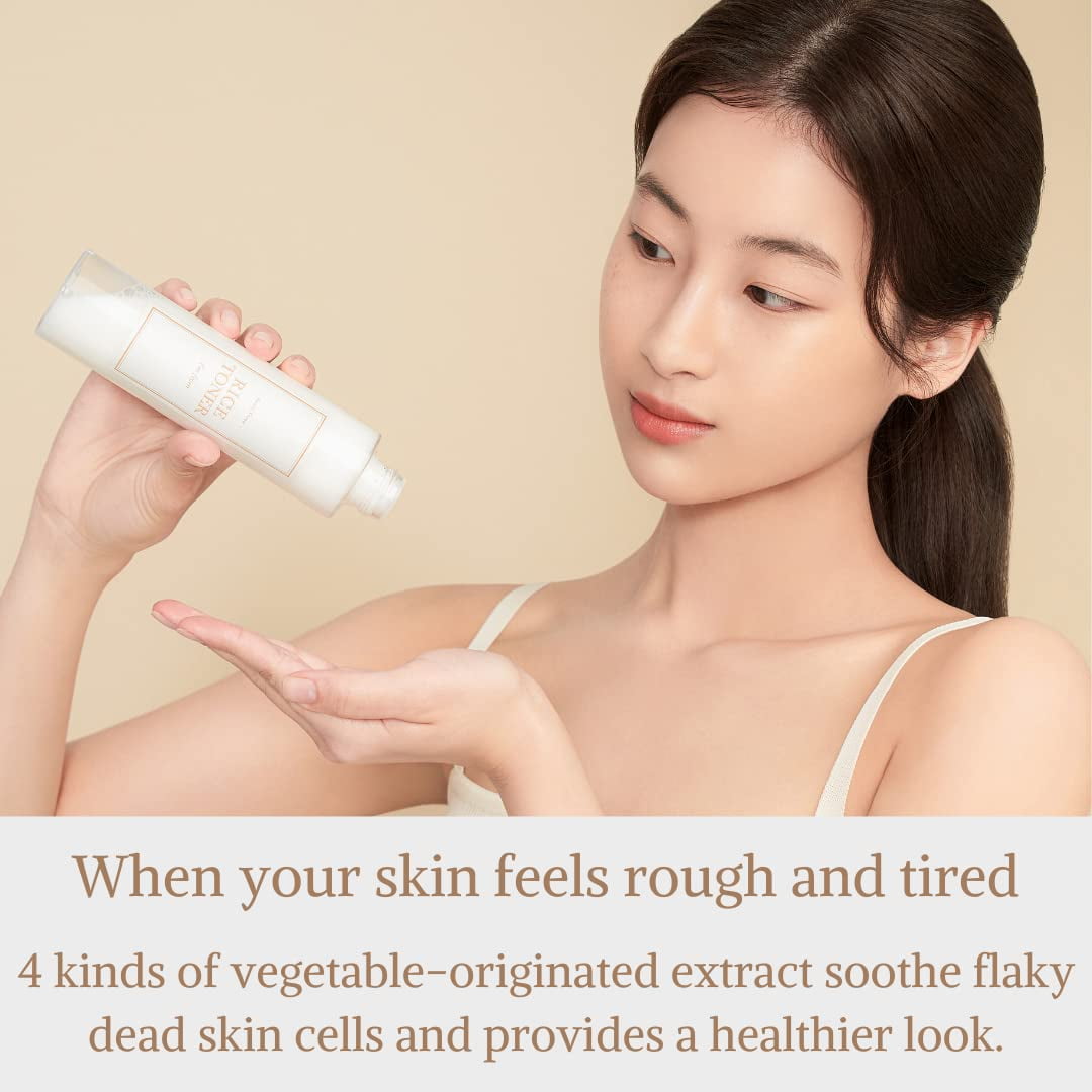 Rice Toner 5.07 fl oz (150ml) | 77.78% Rice Extract, Glow Essence with Niacinamide, Hydrating for Dry Skin, Vegan
