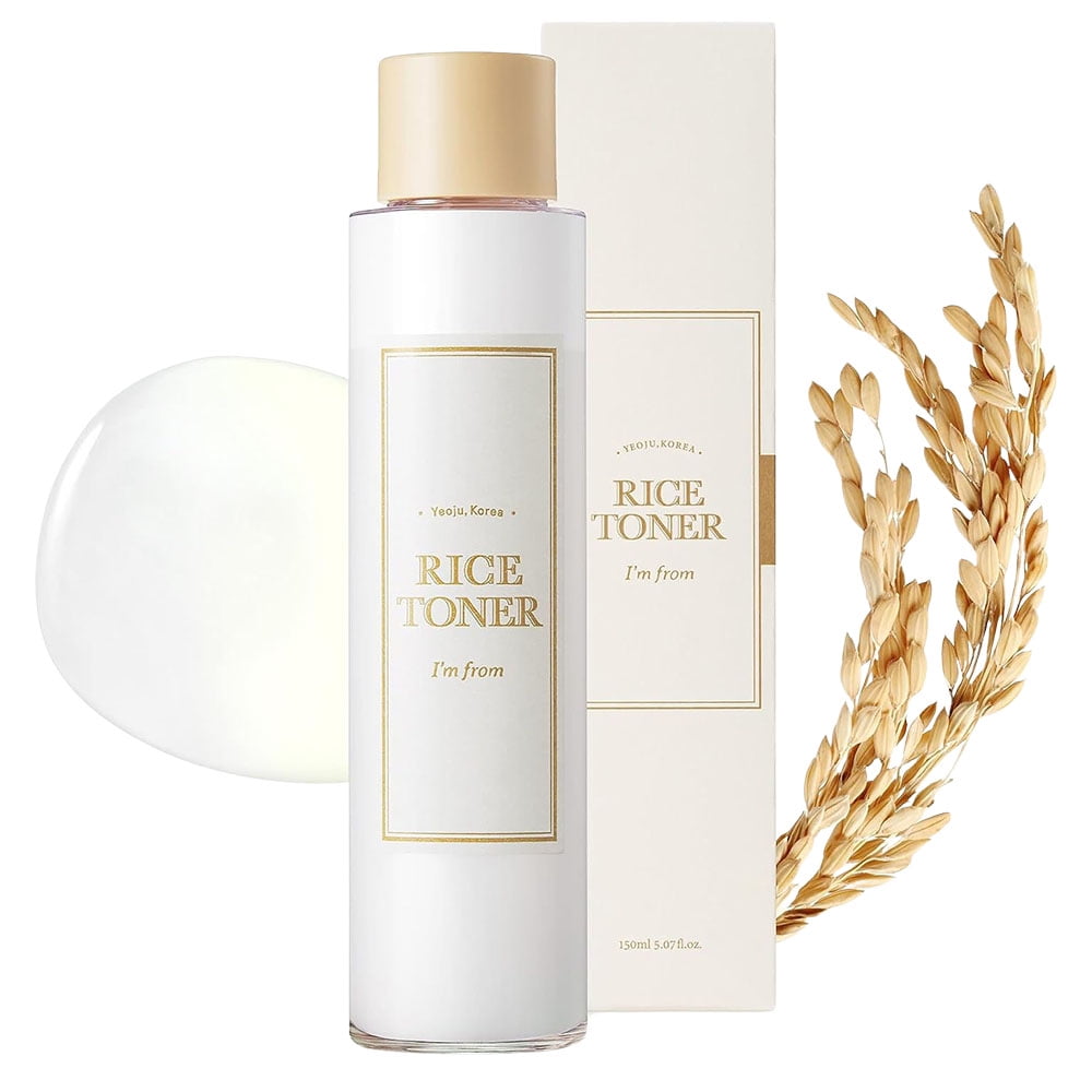 Rice Toner 5.07 fl oz (150ml) | 77.78% Rice Extract, Glow Essence with Niacinamide, Hydrating for Dry Skin, Vegan