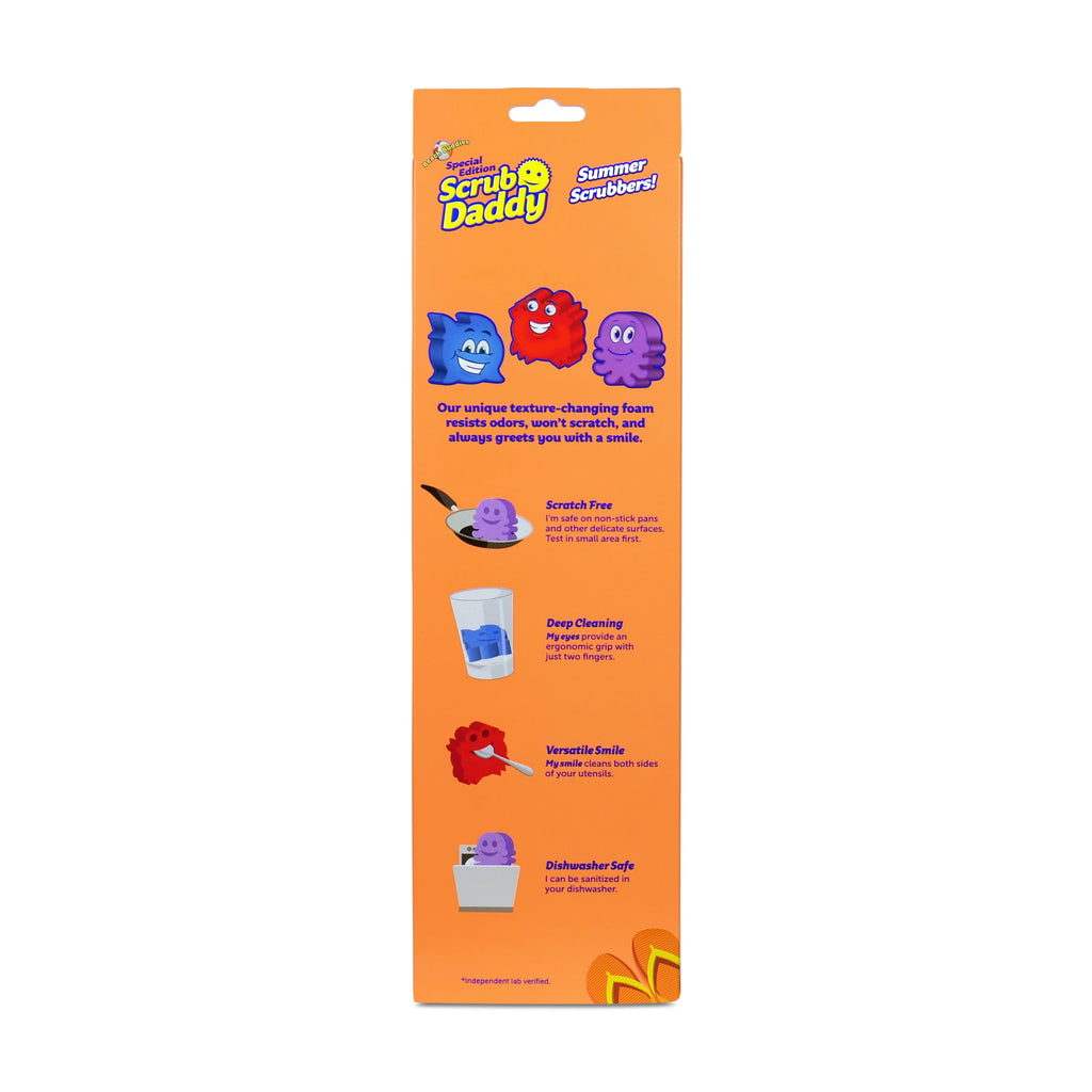 Summer Shapes Non-Scratch Cleaning Sponges, 3 Count