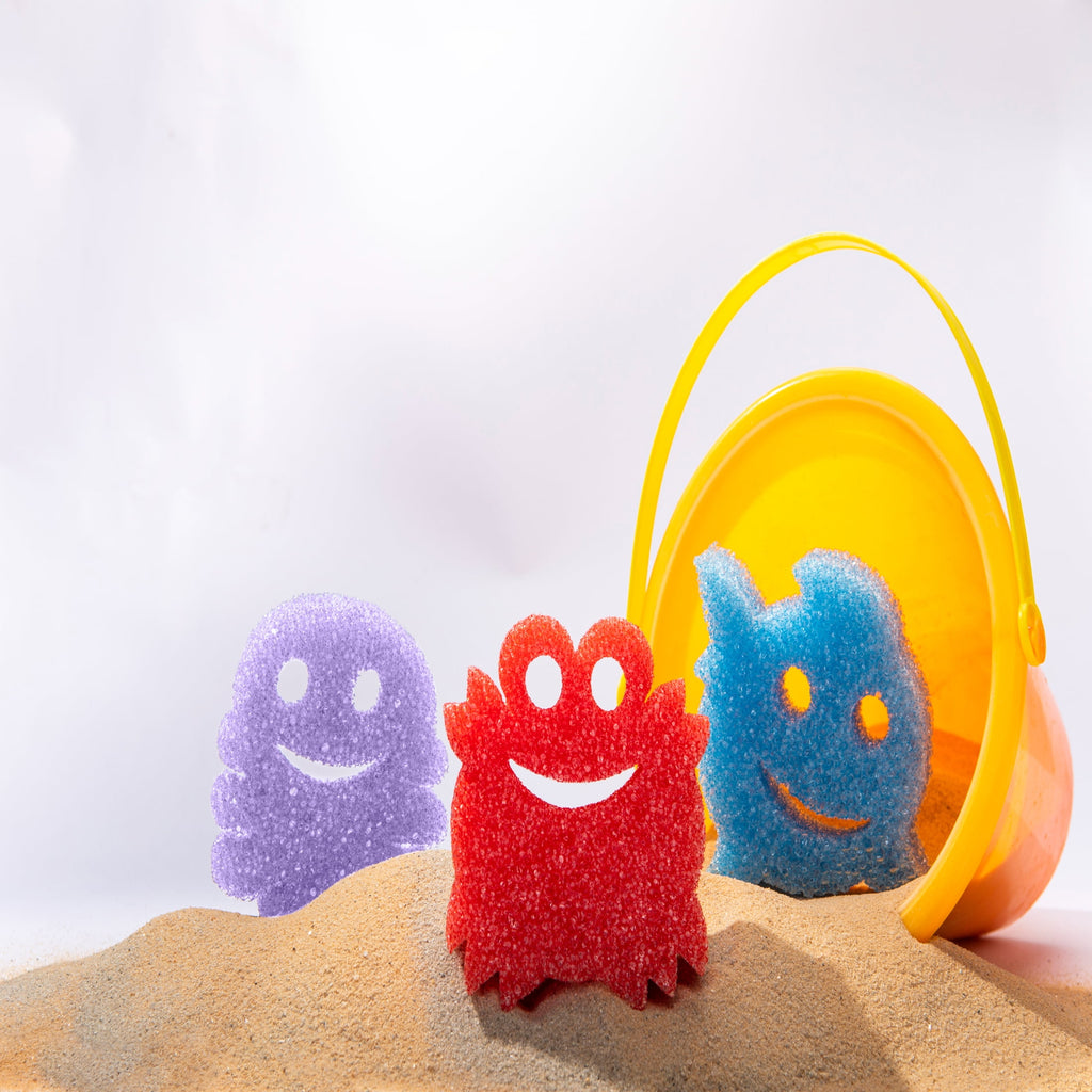 Summer Shapes Non-Scratch Cleaning Sponges, 3 Count