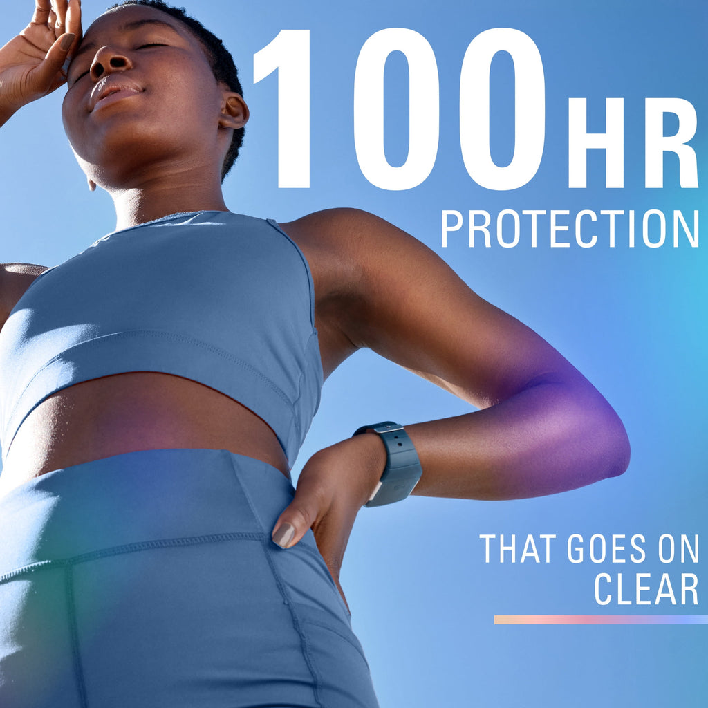 Clinical Antiperspirant Deodorant for Women, 100HR Sweat &amp; Odor Protection, Pro-Hyaluronic Acid, Clear Gel, Clear Aloe, 2.6 oz