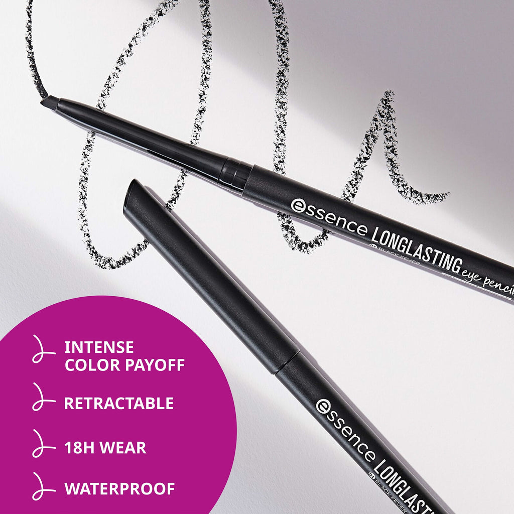 Long-Lasting Eye Pencil, 01 Black Fever