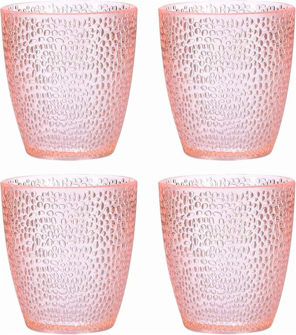7oz Acrylic Drinking Glasses, 4Pcs Tumblers Drinkware Unbreakable Water Glasses Cups &amp; for Home Outdoors Restaurant, Emerald