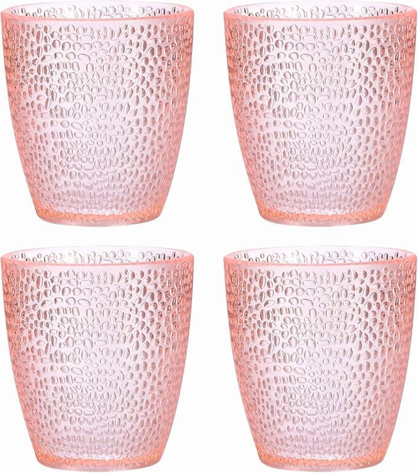 7oz Acrylic Drinking Glasses, 4Pcs Tumblers Drinkware Unbreakable Water Glasses Cups &amp; for Home Outdoors Restaurant, Emerald