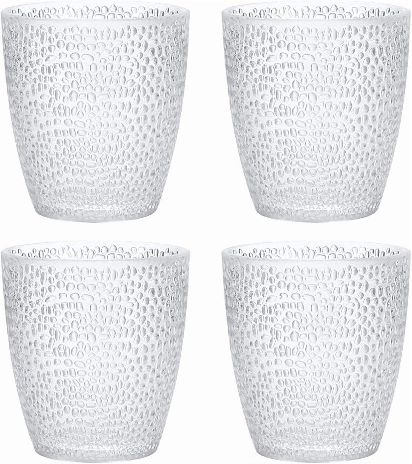 7oz Acrylic Drinking Glasses, 4Pcs Tumblers Drinkware Unbreakable Water Glasses Cups &amp; for Home Outdoors Restaurant, Emerald