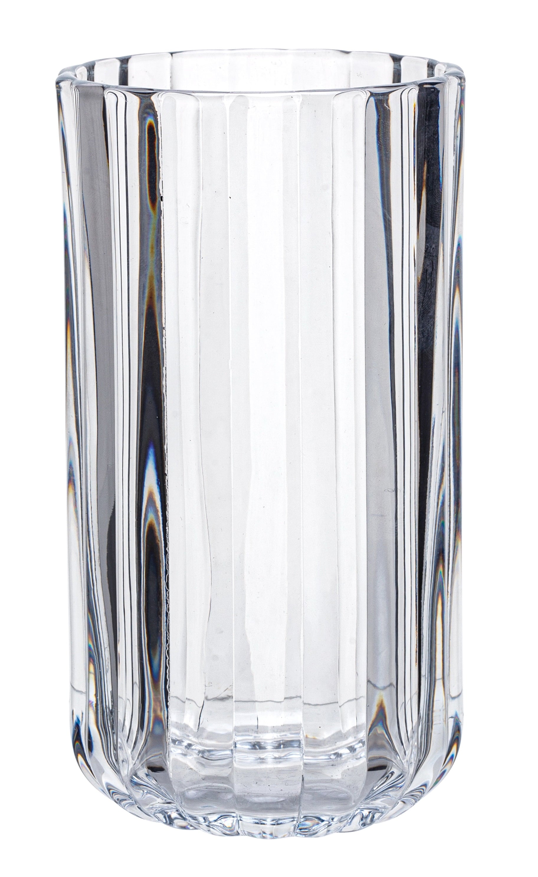 (2 pack) Better Homes &amp; Gardens 14OZ Fluted Glass Tumbler Clear