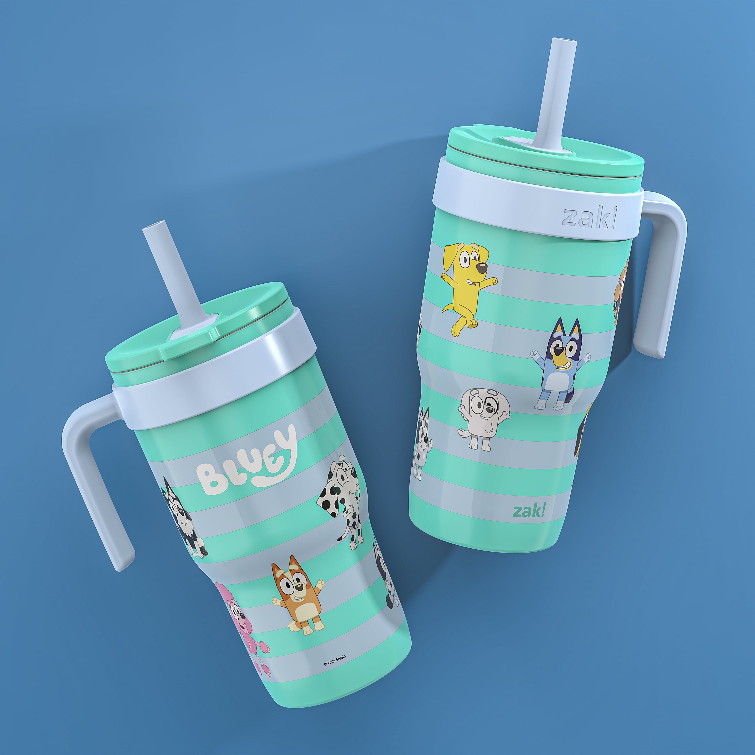 18oz Stitch Kids Straw Handle Tumbler