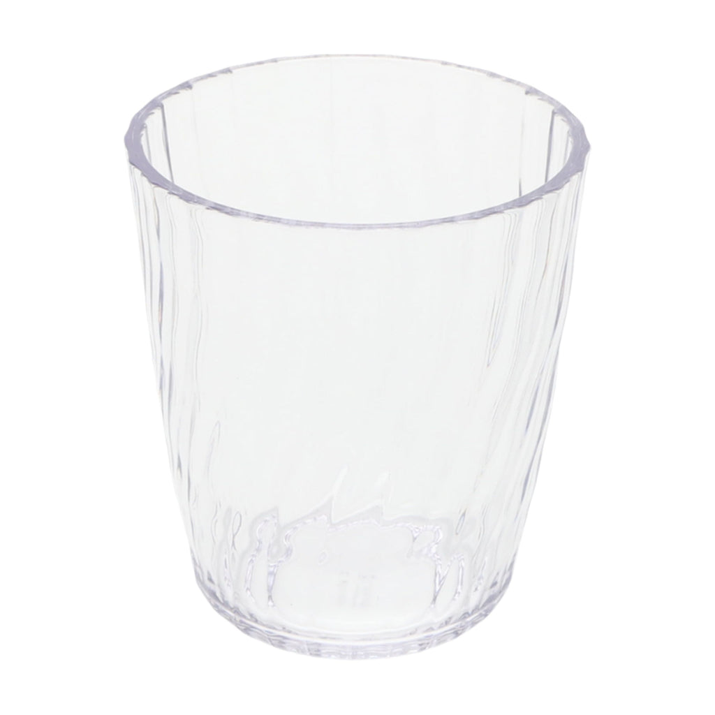 14-Ounce Acrylic Short Embossed Swirl Tumbler, Clear