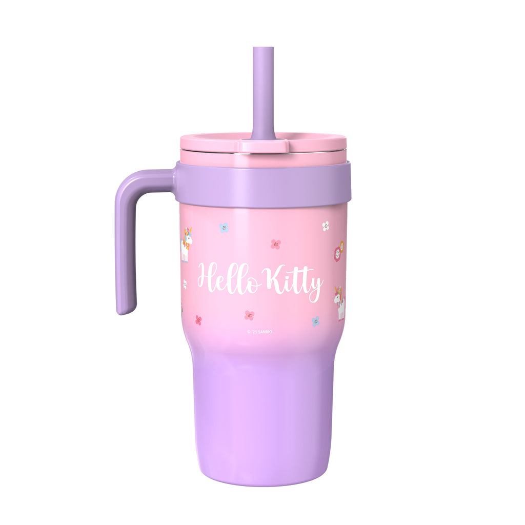 18oz Stitch Kids Straw Handle Tumbler