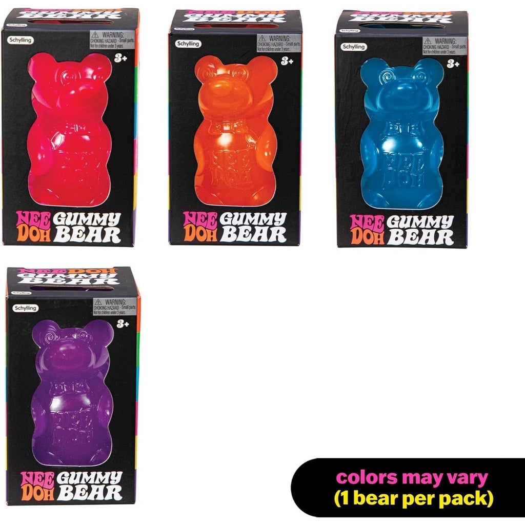 NeeDoh Gummy Bear - Jelly Sensory Toy - 3.5"