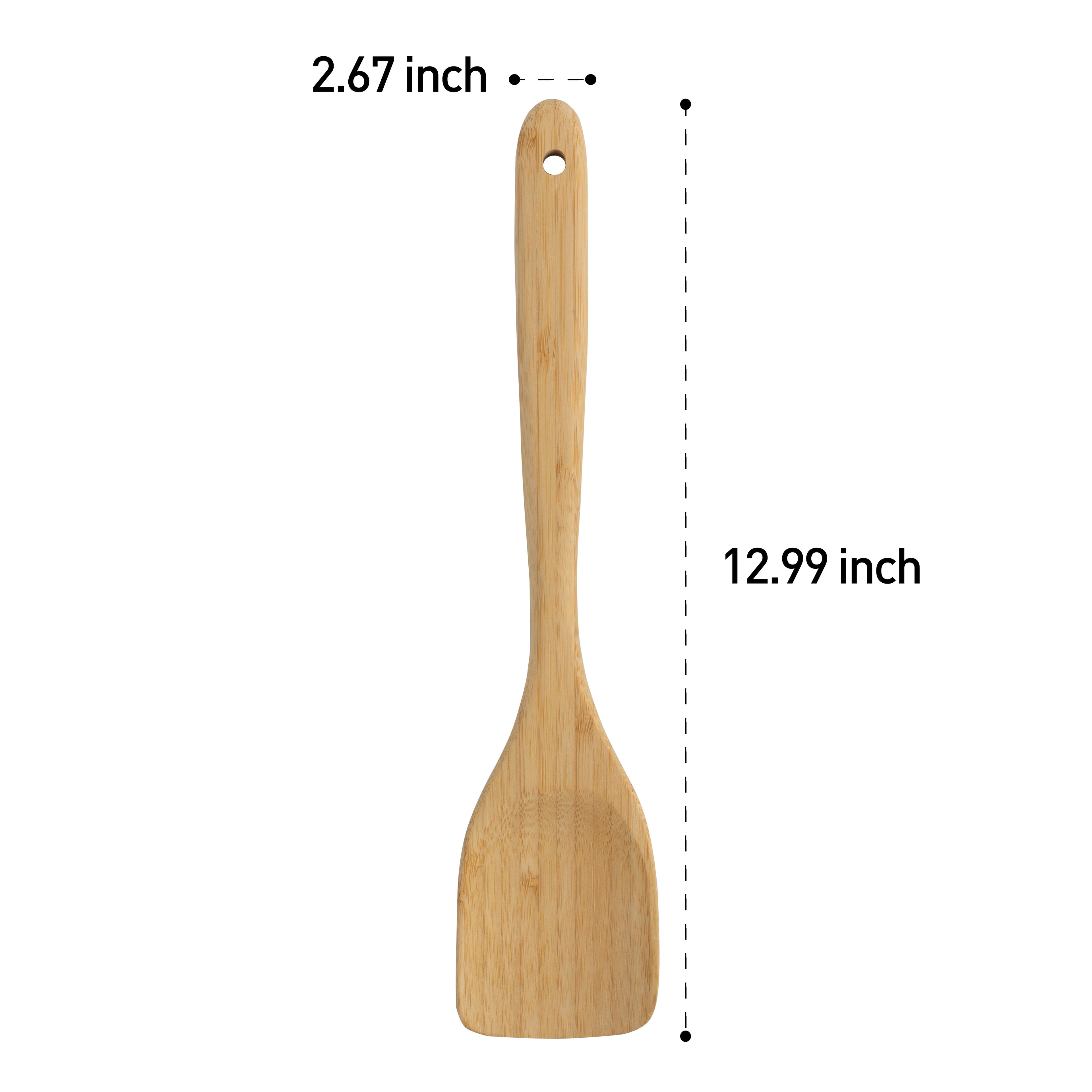 Bamboo Turner, Crafted from Bamboo, Cooking and Kitchen, 12.99 x 2.67 x 0.59 inch.