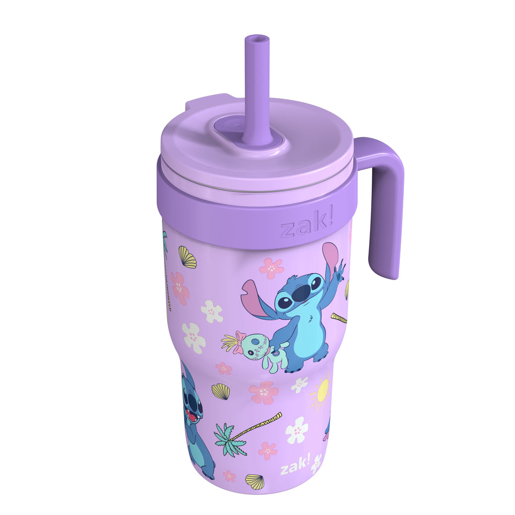 18oz Stitch Kids Straw Handle Tumbler