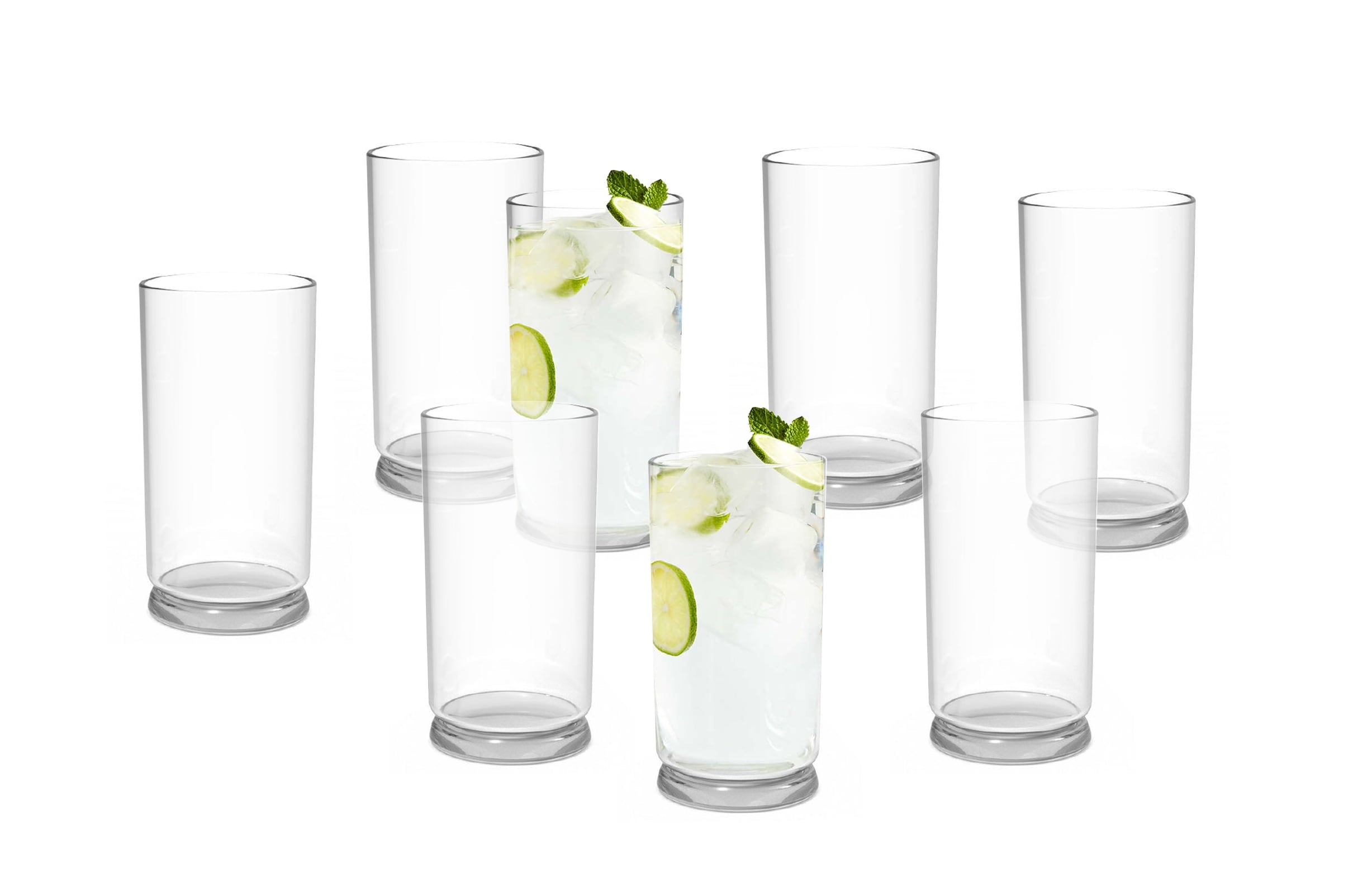 Better Homes &amp; Gardens Emerson Clear Glass Tumbler 16ounces 8 Pack