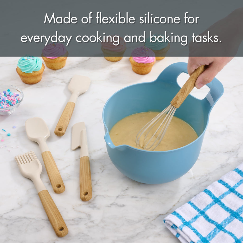 5 Piece Mini Utensils, Light Gray