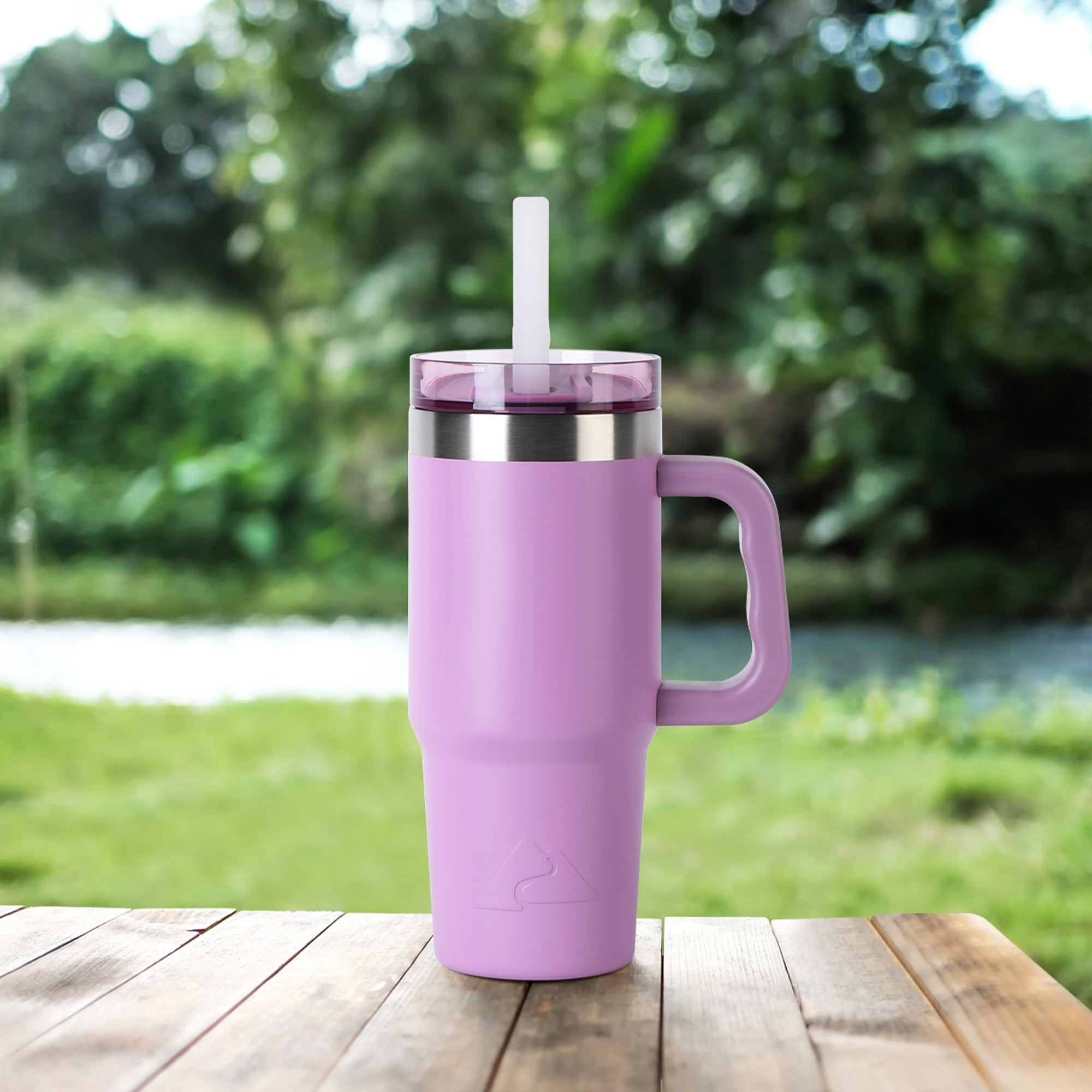 Ozark Trail 18 oz Stainless Steel Insulated Tumbler with Handle, Black