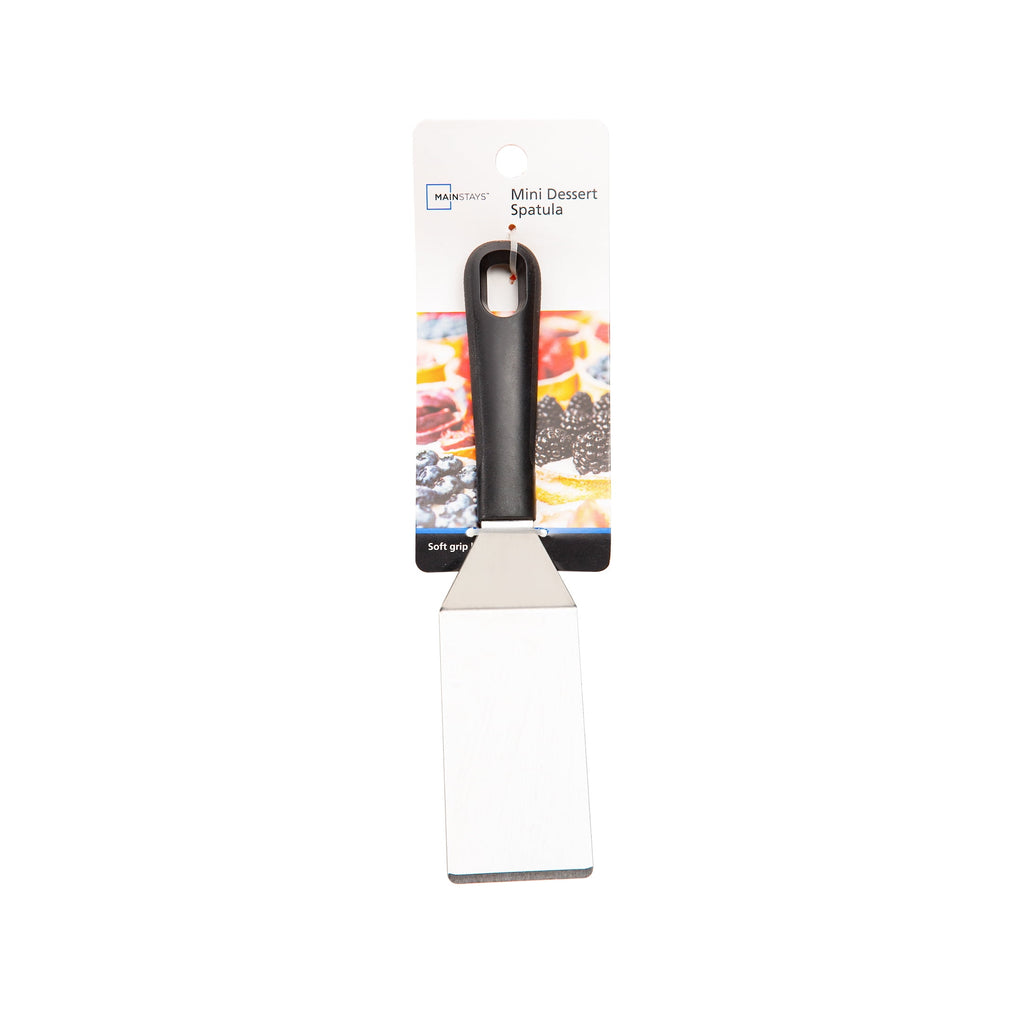 Stainless Steel Mini Dessert Spatula with Softgrip Handle for Serving Pancakes or Desserts